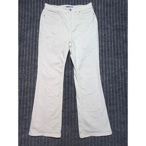 J.‎ McLaughlin White Solid Jeans Womens 8 Cotton Blend Casual Minimalist Preppy